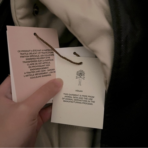 NANUSHKA VEGAN LEATHER PUFFER JACKET XS - Picture 8 of 8